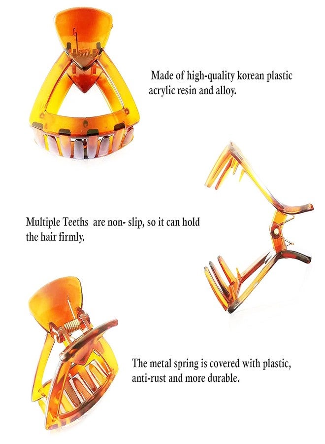 BIRDWARE medium size hair clip clutcher for women claws for girls Imported Rubber Acrylic Material Stone Butterfly Hair Clips For Women | Hair Clutchers - Image 2