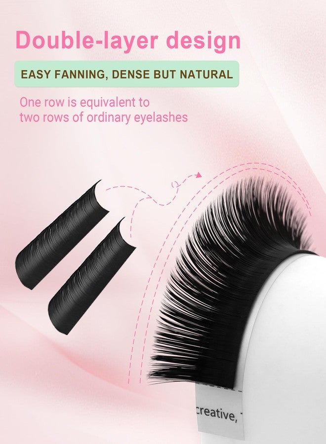 NAGARAKU Easy Fan Eyelash Extensions Volume Lash Rapid Blooming Cluster For Beginners Soft Professional Lash Supplies (13mm, 0.05 C) - Image 3