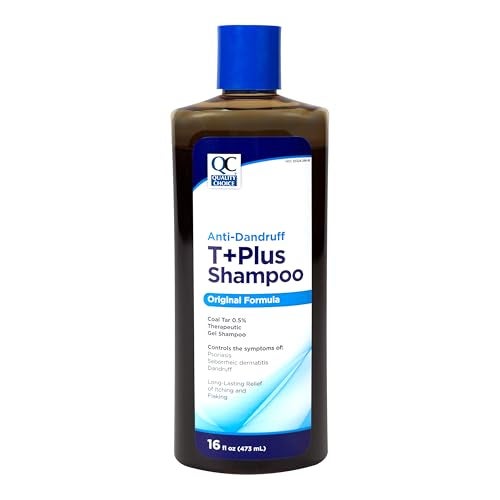 Quality Choice Therapeutic T+Plus Original Strength Coal Tar Gel Dandruff Shampoo 16 Fluid Ounce - Image 1