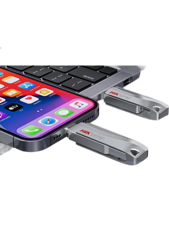 HIKVISION Hikvision 64Gb Type-C Usb3.2 Dual-Interface Phone Flash Drive S260, Read Speed 260Mb/S, High-Speed Dual-Purpose Usb Drive, Compatible With Huawei, Xiaomi, Apple Phones And Computers - Image 2