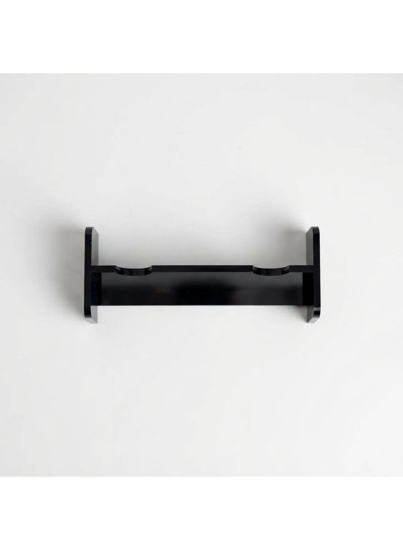 Set of 6 Black Metal Cutlery Rests with Arabic Calligraphy - Image 4