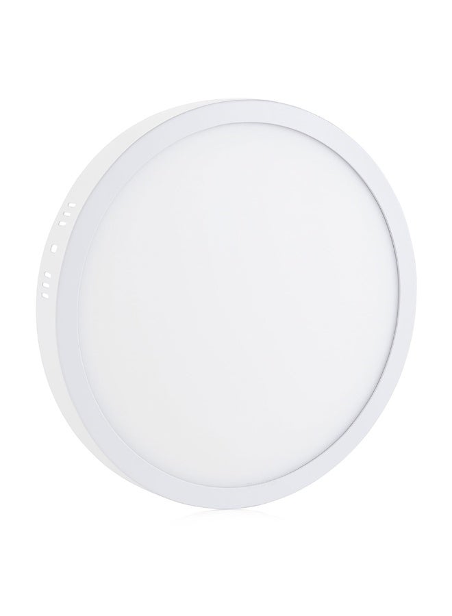 درافل وحدة إضاءة سقفية LED للتركيب السطحي من Duravel، 11 بوصة 30 واط 6500 كلفن، لوحة إضاءة مستديرة رفيعة مسطحة للتركيب السطحي للمطبخ وغرفة النوم وغرفة الغسيل - Image 1