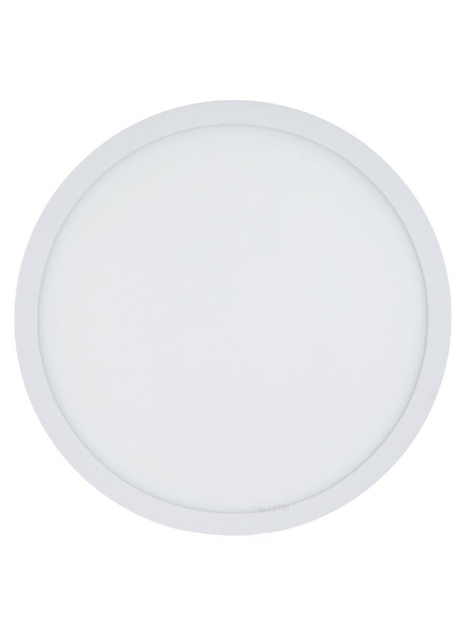 درافل وحدة إضاءة سقفية LED للتركيب السطحي من Duravel، 11 بوصة 30 واط 6500 كلفن، لوحة إضاءة مستديرة رفيعة مسطحة للتركيب السطحي للمطبخ وغرفة النوم وغرفة الغسيل - Image 2