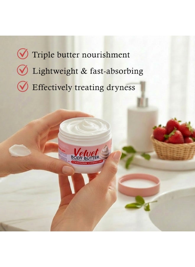 Dr Elvish Velvet Body Butter (Strawberry Cheesecake) - Image 3