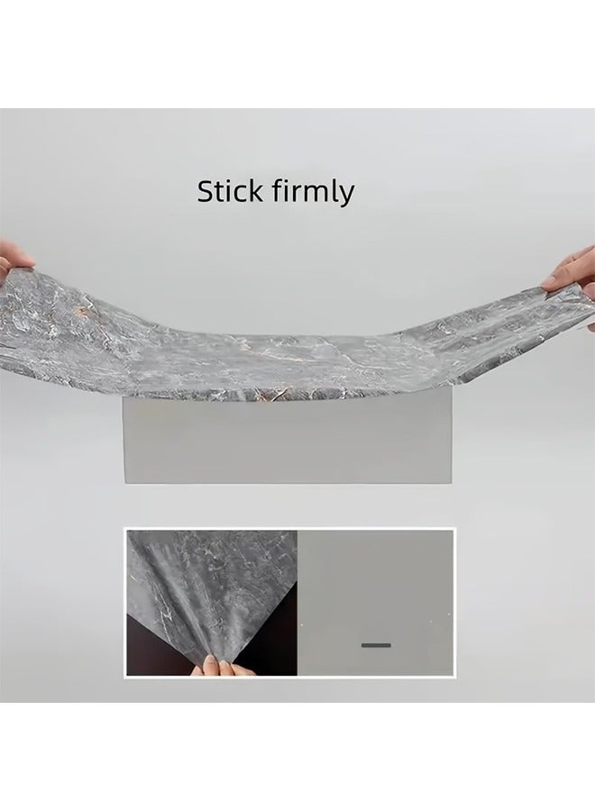 كونترتوب المطبخ الذاتي لاصق ماء الجدار ملصقات غراي 60x300cm  - Image 5