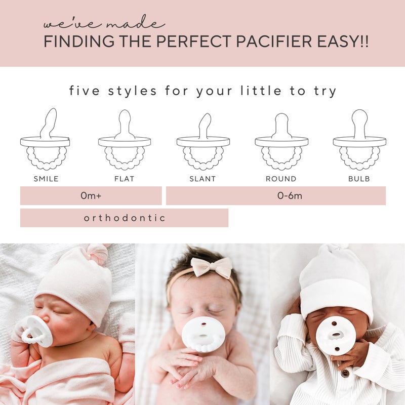 Ryan & Rose Cutie PAT Silicone Pacifier Teether (Starter Kit, Neutral) - Image 2