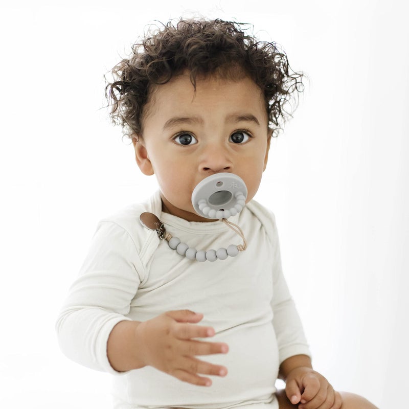 Ryan & Rose Cutie PAT Silicone Pacifier Teether (Starter Kit, Neutral) - Image 4