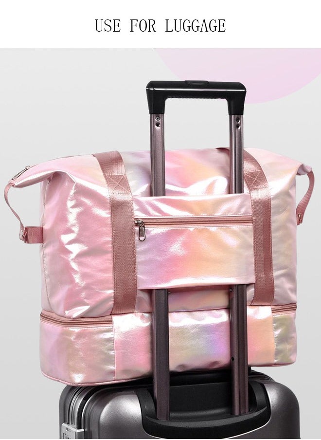 DUNISO - Sports Gym Bag with Wet Pocket & Shoes Compartment Weekender Overnight HandBag for Travel Gym Yoga Travel Duffel Bag for Men and Women Lightweight - Image 1