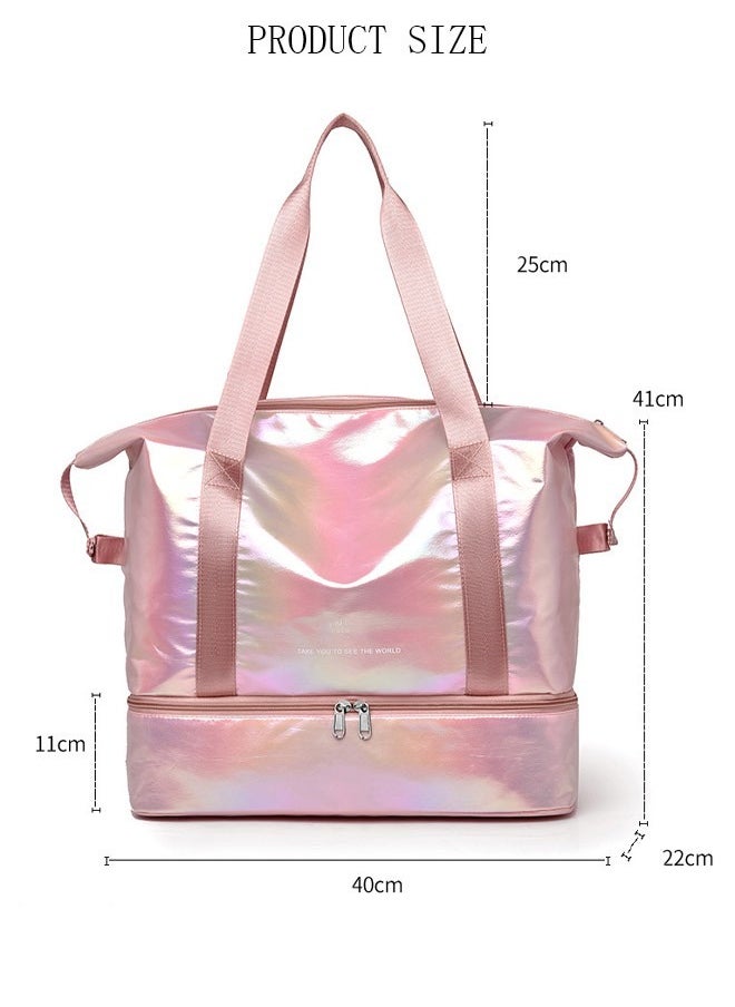 DUNISO - Sports Gym Bag with Wet Pocket & Shoes Compartment Weekender Overnight HandBag for Travel Gym Yoga Travel Duffel Bag for Men and Women Lightweight - Image 1