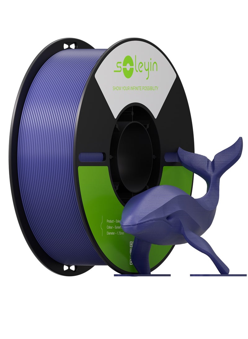 كريليتي 3D 3D Printer Filament, 1.75mm Soleyin Basic PETG Filament fot 3D Printing, High-Speed Filaments , Fit Most FDM 3D Printer, Soleyin by Creality Filament, PETG Sunset Blue Sunset Blue - Image 1