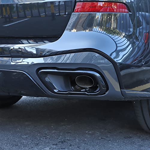 LLKUANG Stainless Car Tail Muffler Exhaust Pipe Output Cover for BMW X5 G05 X6 G06 X7 G07 2019-2026(Suitable For M Sports Version) (Black) - Image 5