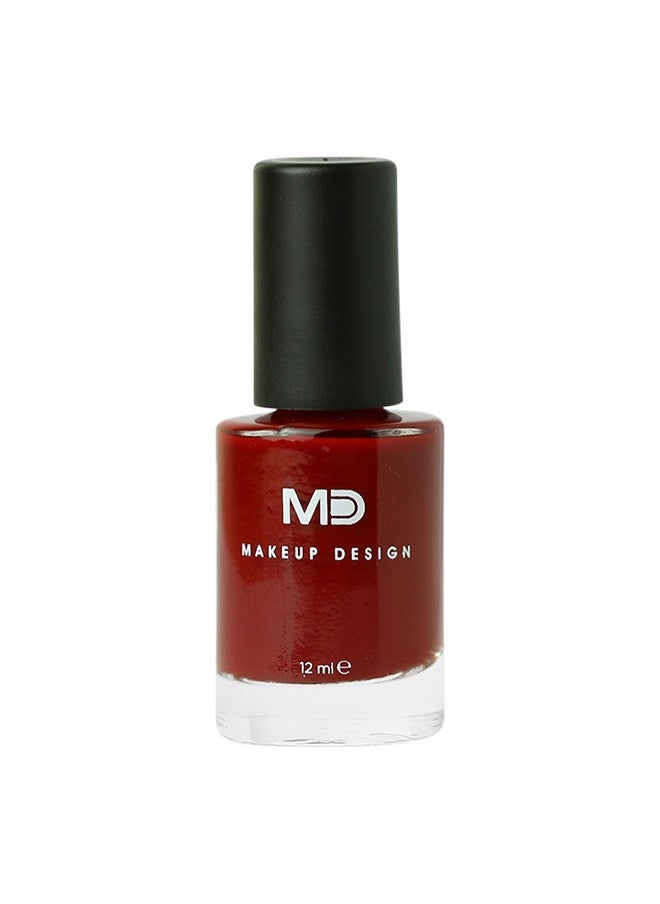 MD MAKE UP DESIGN MD European Nail Polish VELVET, Crimson 243, 12 ml 