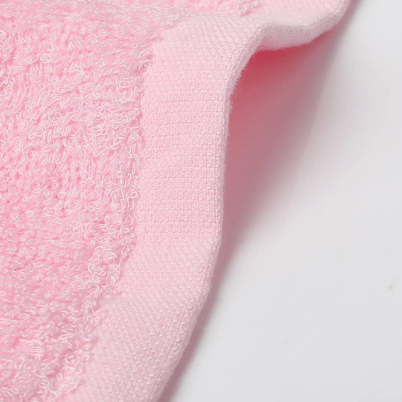 Yoofoss Washcloths Towel Set 10 Pack Baby Rayon Derived from Bamboo Wash Cloth for Bathroom-Hotel-Spa-Kitchen Multi-Purpose Fingertip Towels and Face Cloths 10'' x 10'' - Pink - Image 5