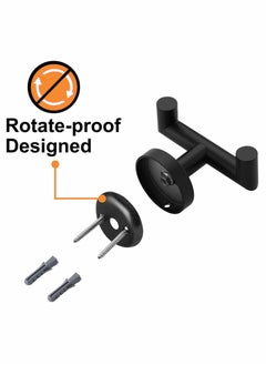 SYOSI 2Pack Wall Hooks Heavy Duty Adhesive Stainless Steel Hangers for Bathroom Mounted Waterproof Sticky Robe Keys Hat Calendar Kitchen Home Door  - Image 5