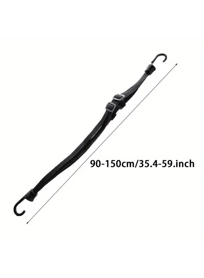 35.43 Inch Motorcycle Luggage Belt High Strength Retractable Elastic Rope With Protective Net - Image 1