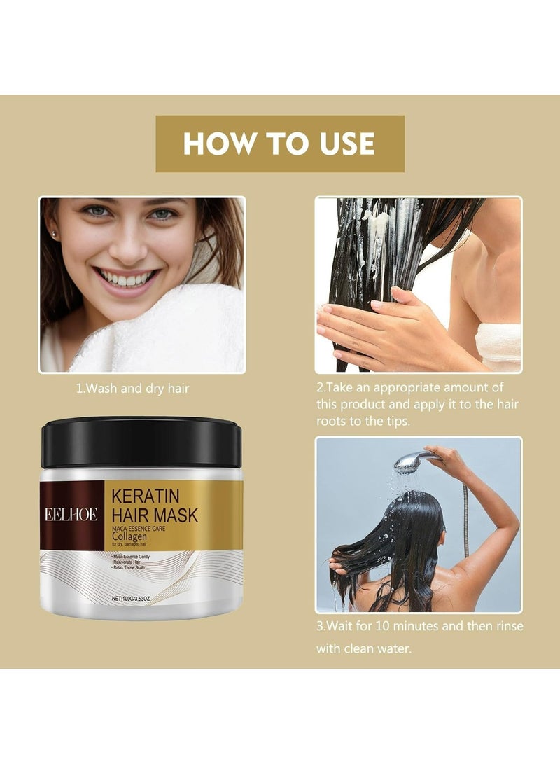 إيلهو قناع الشعر بالكيراتين 100 جرام - Image 4