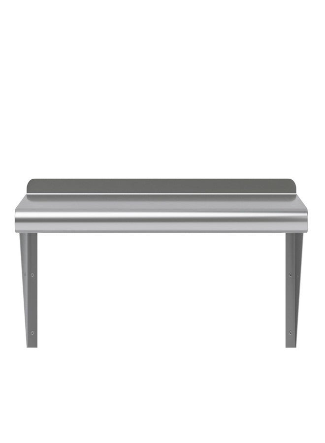 AmGood Stainless Steel Wall Shelf | 24" Long 12" Deep | Metal Shelving | Garage, Laundry, Storage, Utility Room | Restaurant, Kitchen | Food Prep | NSF Certified - Image 2