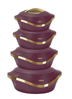 Milton Royal Food Storage Container Set – 4 Pieces in Assorted Sizes (500/1000/1500/2500 ml) – Elegant Design with Premium Thermal Insulation  - Image 2