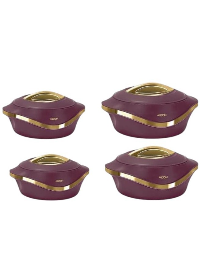 Milton - Royal Food Storage Container Set – 4 Pieces in Assorted Sizes (500/1000/1500/2500 ml) – Elegant Design with Premium Thermal Insulation - Image 1