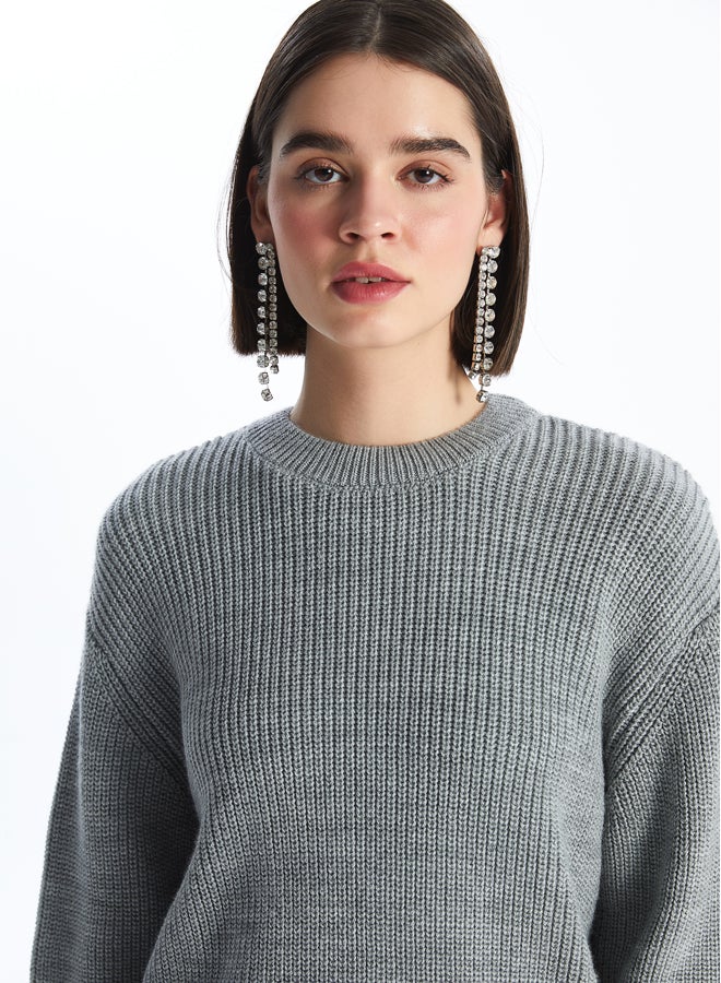 LC WAIKIKI Crew Neck Straight Long Sleeve Women's Knitwear Sweater  - Image 2