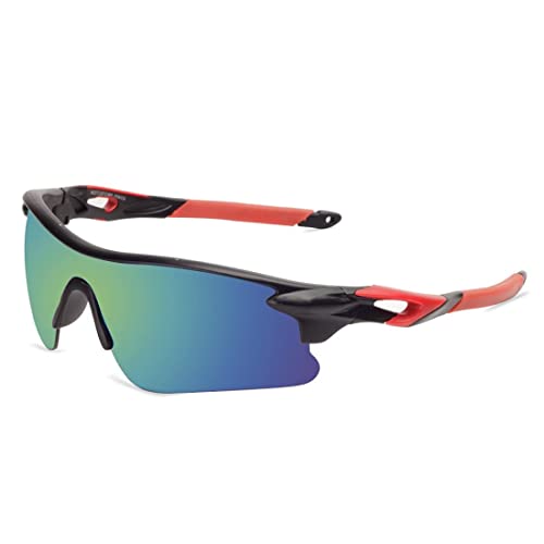 Dark Wost Sports Men UV Protected Sunglasses Mercury Mountain Cycling Riding Protection Cricket Goggles Eyewear Bike Recing Sun Glasses Pilot UV Sunlight Protection (BLACK) - Image 1