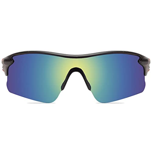 Dark Wost Sports Men UV Protected Sunglasses Mercury Mountain Cycling Riding Protection Cricket Goggles Eyewear Bike Recing Sun Glasses Pilot UV Sunlight Protection (BLACK) - Image 2