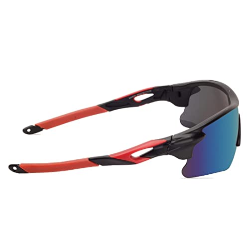 Dark Wost Sports Men UV Protected Sunglasses Mercury Mountain Cycling Riding Protection Cricket Goggles Eyewear Bike Recing Sun Glasses Pilot UV Sunlight Protection (BLACK) - Image 5