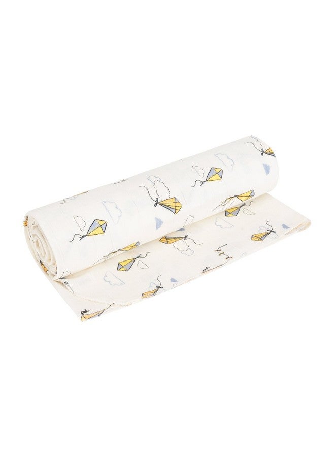 Under the Nile Muslin Swaddle Blanket - Kites - Organic Cotton - Image 1