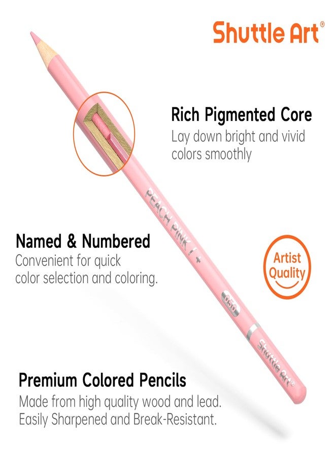 Shuttle Art 60 Pastel Colored Pencils, Colored Pencils for Adult Coloring, Soft Core Coloring Pencils in Gift Tin Box, Color Pencils for Kids Adults Beginners Artists Drawing Coloring Sketching - Image 3