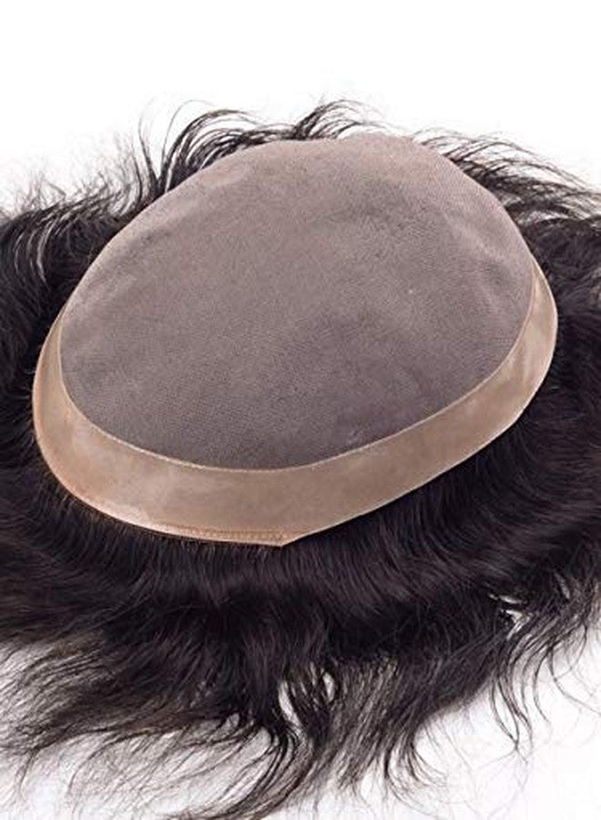 بلوشيا شعر مستعار/وصلة/باروكة شعر بشري 100% من BLUSHIA، حل غير جراحي لتساقط الشعر (لون طبيعي) (9X7) - Image 3