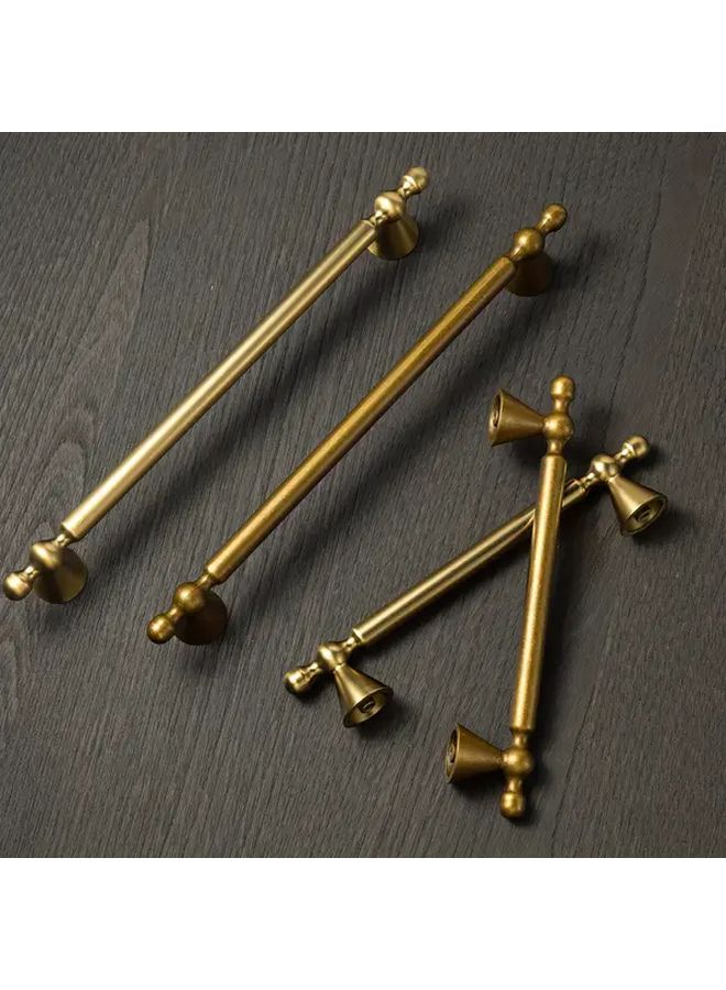 Solid Zinc Alloy Cabinet Handles Retro Brass 5 Inch Hole Center - Image 1