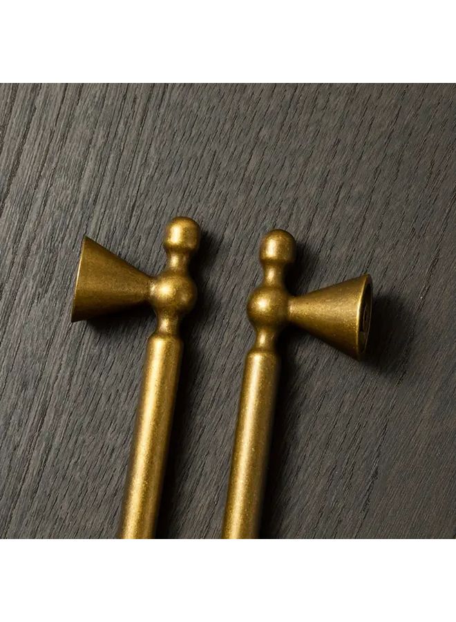 Solid Zinc Alloy Cabinet Handles Retro Brass 5 Inch Hole Center - Image 4