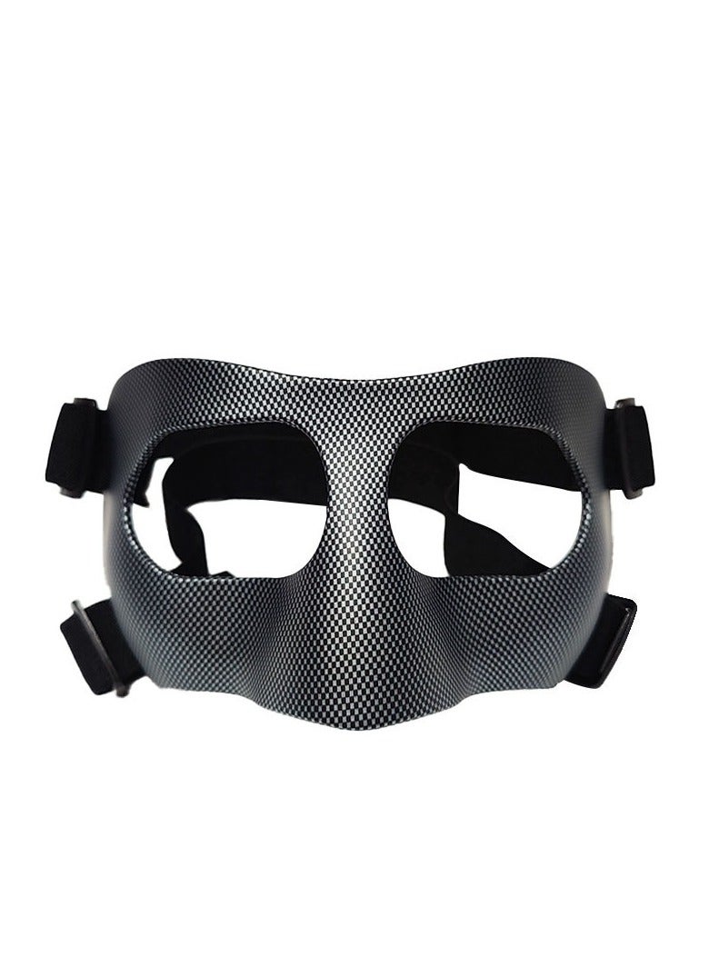 Generic Face Mask for Broken Nose, Basketball Mask Guard Facial Cover Football Adjustable Strap Face Guard Nose Guard Faces Shield for Boxing, Softball - Image 1