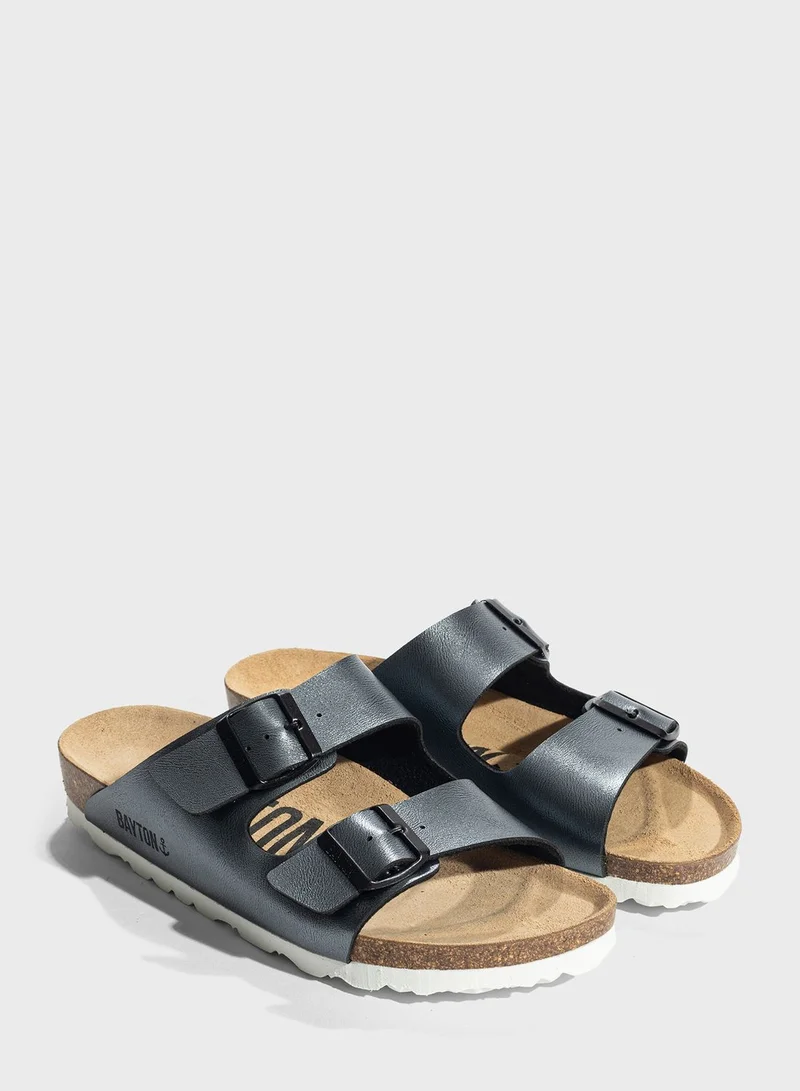 بيتون صنادل مسطحة بحزامين أطلس