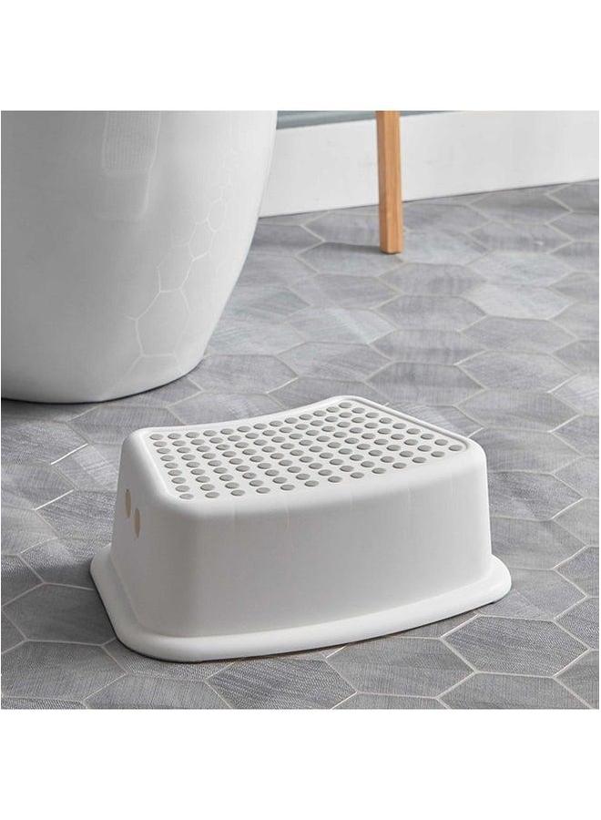 HOMESTAR Non-slip bathroom toilet stool plastic potty stool plastic step stool for adults and children toilet footstool to prevent constipation and promote defecation  - Image 1