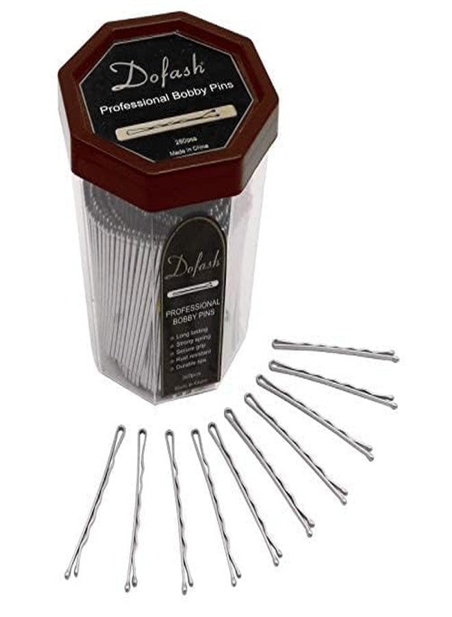 دوفاش دبابيس شعر مموجة من دوفاش، 5 سم/2 بوصة، دبابيس شعر فضية، مشابك شعر معدنية بالجملة للنساء، إكسسوارات شعر، 260 قطعة (فضية) - Image 1