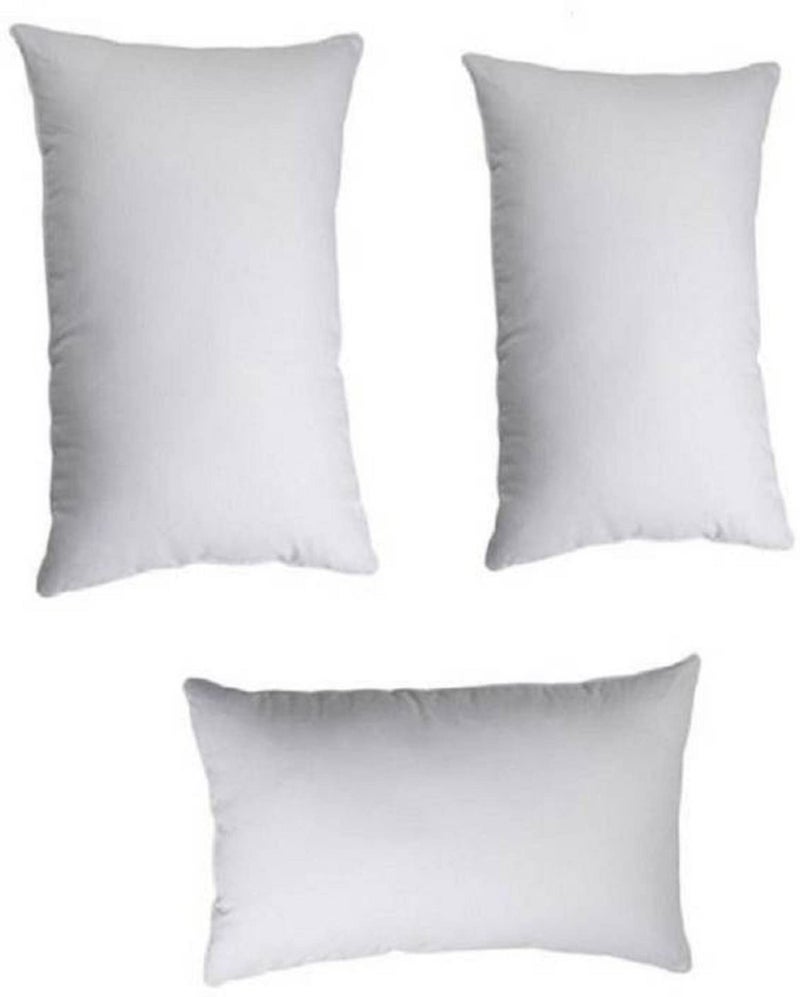 Pillow Polyester Fibre Solid Sleeping Pillow Pack of 3(White) 43x61 - Image 1