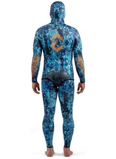 DYNAMICNORD DYNAMIC NORD SFS-3 FREE DIVE SUIT 3MM HOODED JACKET + PANT CAMO/BLUE  - Image 4
