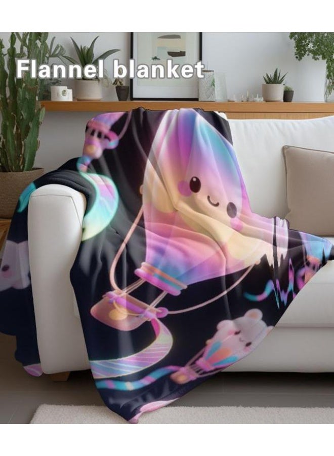 عام بطانية رقيقة من الفانيلا الكرتونية للأطفال والرضع (دافئة ومريحة، ومناسبة للنوم والألعاب) 70 سم * 100 سم - Image 5