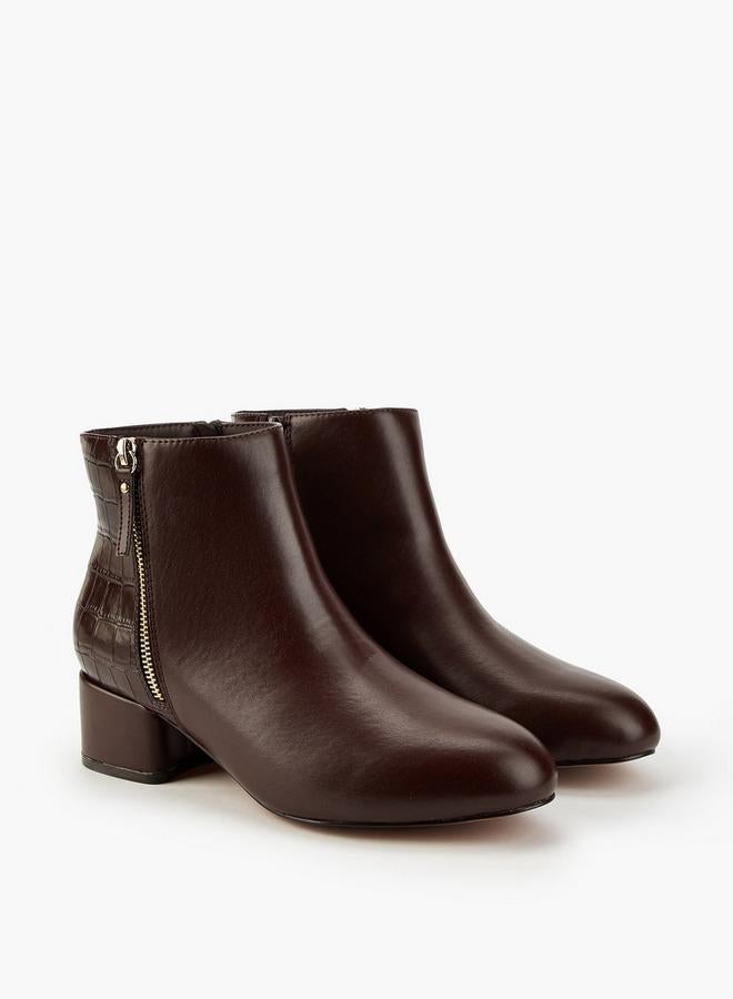 Flora Bella By Shoexpress Women Textured Ankle Boots - Image 3