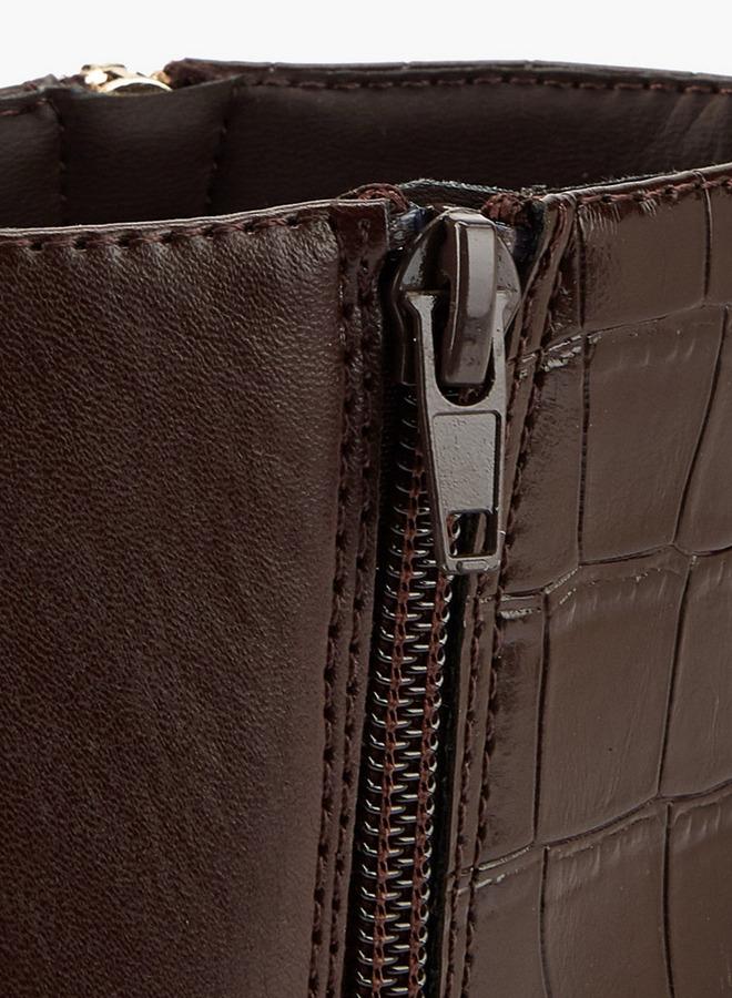 Flora Bella By Shoexpress Women Textured Ankle Boots - Image 5