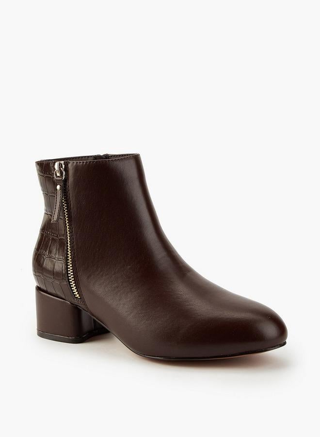 Flora Bella By Shoexpress Women Textured Ankle Boots - Image 2