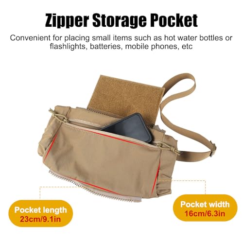 MiOYOOW Tactical Hand Warmer, Foldable Hand Warmer Pouch Molle Warmer Bag with Hook&Loop for Outdoor Winter Hunting Camping Hiking Fishing - Image 4