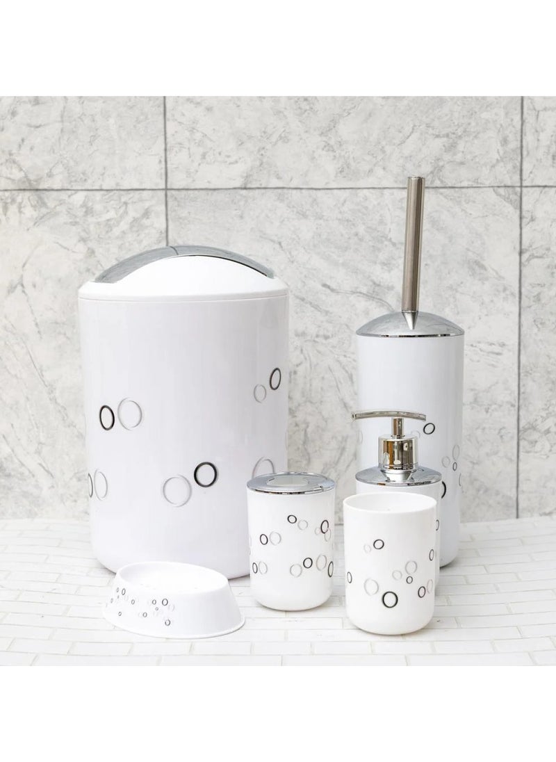 Bathroom Accessories 6 Pieces - Gift Plastic Toothbrush Holder, Toothbrush Cup, Soap Dispenser and Dish, Toilet Brush Holder, Trash Can, Straw Set - pzsku/Z9F10368C0E90A23C3180Z/45/_/1731407097/48ae5e5a-5f18-41f4-b614-7b0818383b49