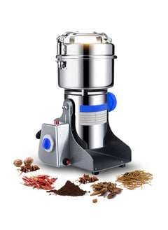 ET-LIFE Electric Spice Mill, Electric Coffee Grinder, Pulverizer, Food Grinder, Stainless Steel Body & Blade, 1400W, 800g Large Capacity, Silver  - Image 1