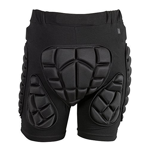 TTIO Padded Shorts EVA Protective Gear Soft Breathable Lightweight Sportswear Black - Image 1