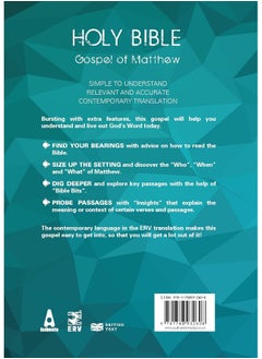 ERV Holy Bible Gospel of Matthew Paperback, Anglicized, (Easy to Read Version): Bursting with Features to Help You Understand and Live Out God's Word Today  - Image 2