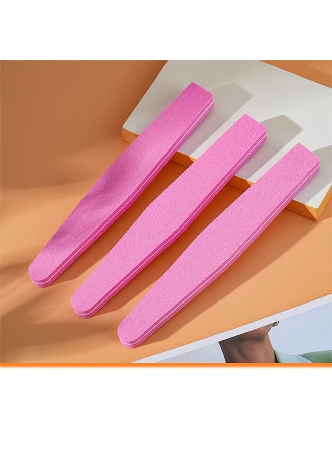Generic Sponge Nail File & Nail Protector, High Elasticity Sponge Grinding Block, Sponge Nail File Polishing, Nail Tool, Nail Care Cushion Double-sided Design 100/180 Grit Nail Buffer Professional Nail Tool Color Pink 10 Strips - Image 5