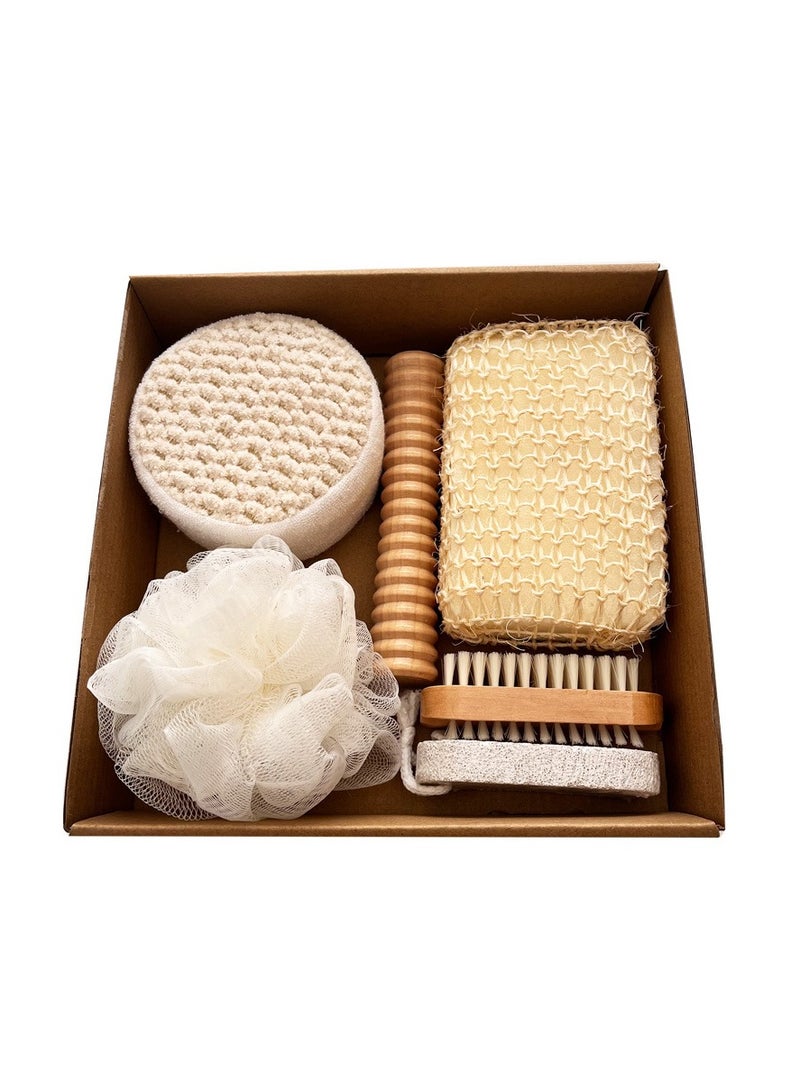 أفضل شراء مجموعة الاستحمام في سبا الفاخرة - 6 قطع الاسترخاء مجموعة الاستحمام ، والعناية الجلدية للتدليك ، والهدايا ، وحزمة رعاية عيد الميلاد - Image 3