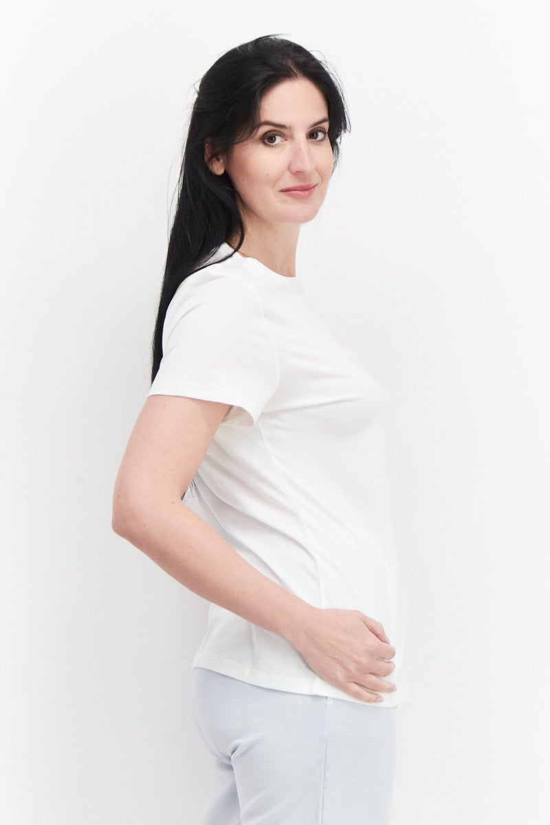PUMA Women Sportswear Fit Short Sleeve Training T-Shirt, White  - Image 3